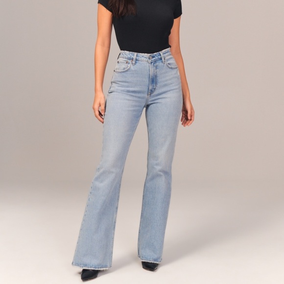 Abercrombie & Fitch High Rise The Vintage Flare Curve Love - Picture 2 of 8